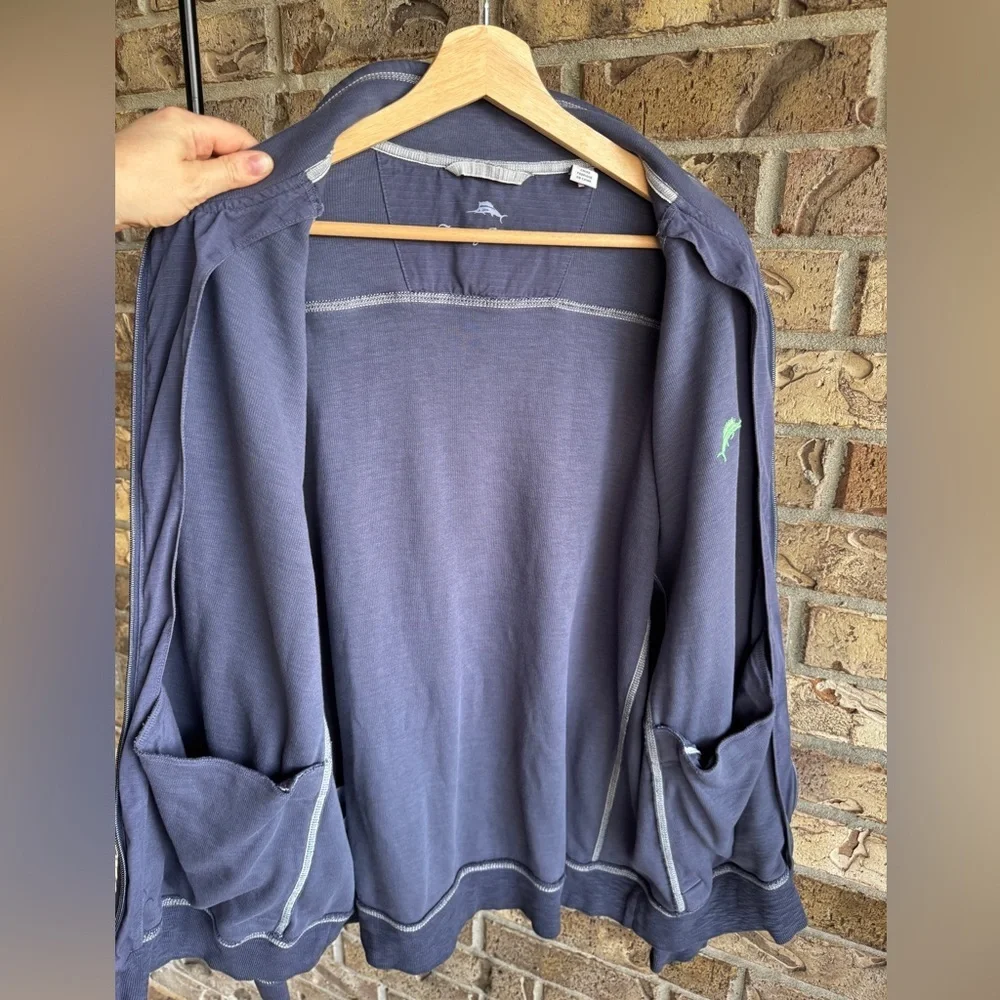 Tommy Bahama Tobago Bay Knit Cotton & Lyocell Jacket Size XL T